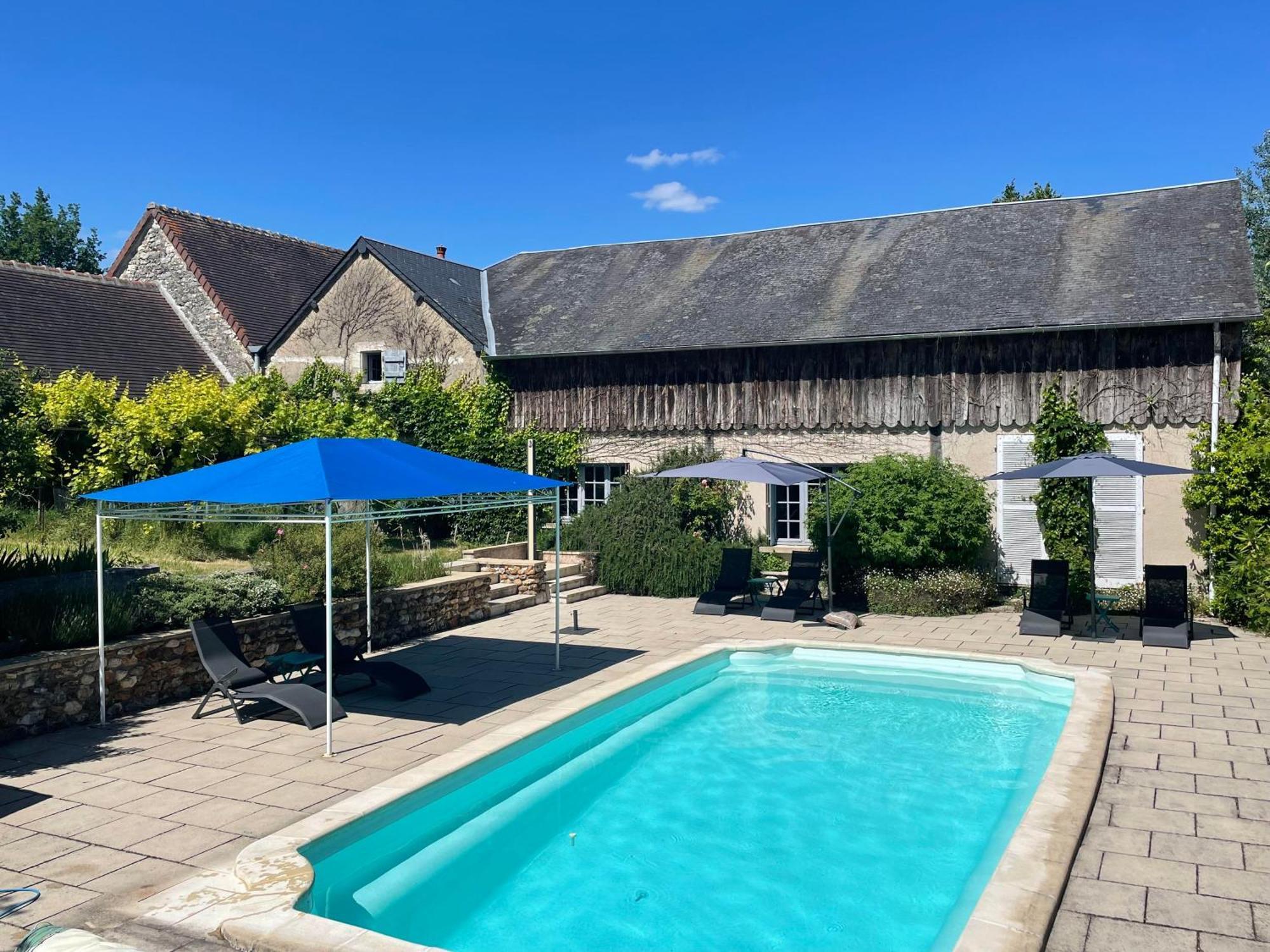 Les Bertaulieres Bed & Breakfast Bossay-sur-Claise ภายนอก รูปภาพ